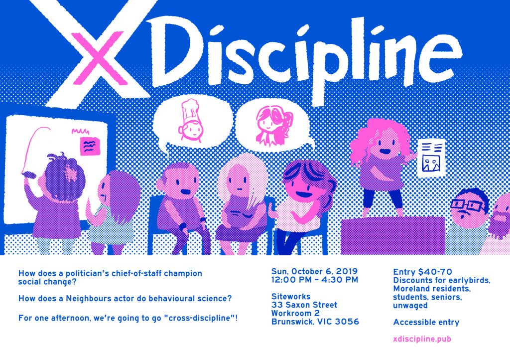 Flyer for a big event I ran in 2019 called xDiscipline