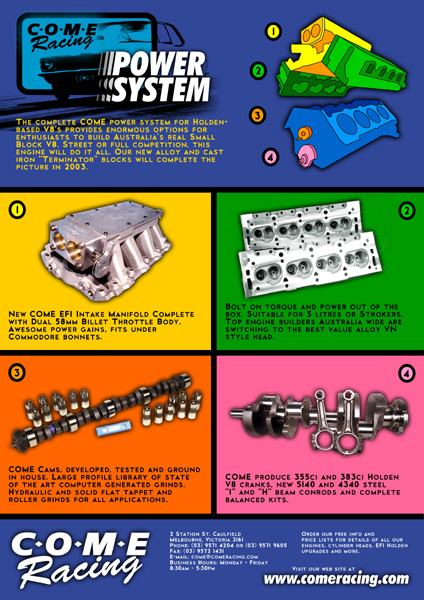 C.O.M.E. Racing Power System