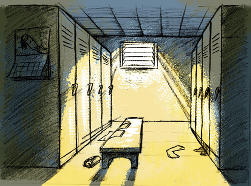 How To Draw A Locker Room