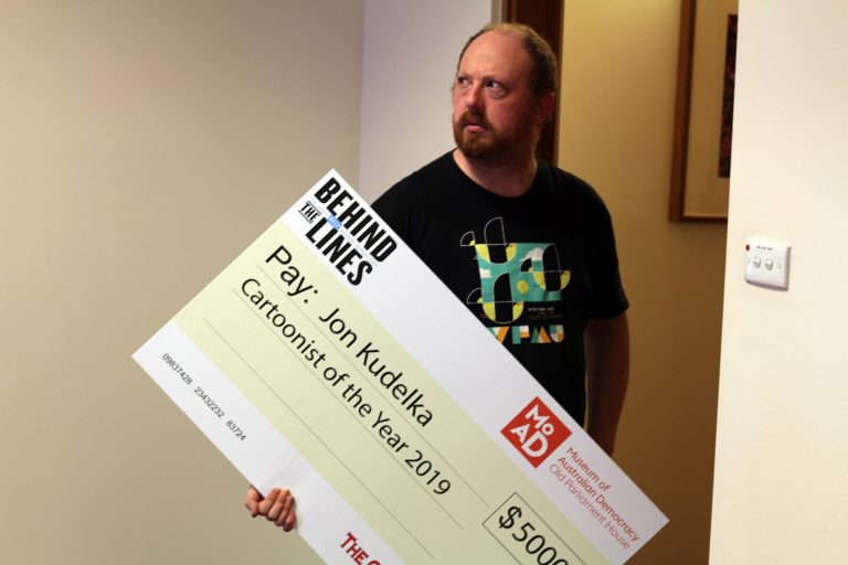 I attempt to steal Jon Kudelka's novelty cheque